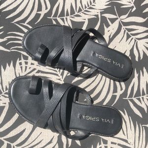 Via Spiga Leather Sandals